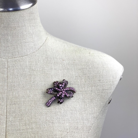 Vintage Pink Palm Tree Brooch - Picture 2 of 6